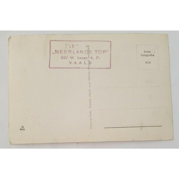 1950s REAL PHOTO POSTCARD Vaals Panorama Netherlands. BT960 - Picture 2 of 2